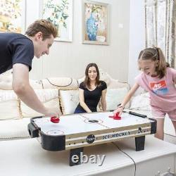 Tabletop Air Hockey Table Game 40 inch Mini Air-Powered Hockey Set for Kids and