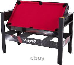 Triumph 4-In-1 Rotating Swivel Multigame Table Air Hockey, Billiards, Table Te