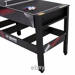 Triumph 4-in-1 Rotating Swivel Multigame Table Air Hockey, Billiards