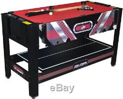 Triumph 54 5-in-1 Air Zone Swivel Multi-Game Table Billiards Air Hockey Foosball