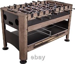 Triumph 56 4-IN-1 SWIVEL MULTI-GAME TABLE SET, Air Hockey, Billiards, Foosball