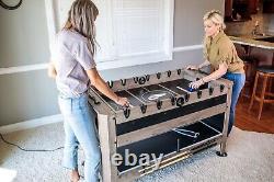 Triumph 56 4-IN-1 SWIVEL MULTI-GAME TABLE SET, Air Hockey, Billiards, Foosball