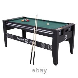 Triumph 72 4 in 1 Multi Game Swivel Table with Air Powered Hockey, Table Tennis