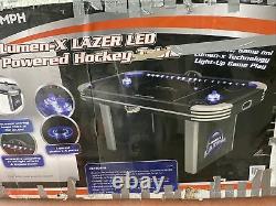 Triumph Lumen-X Lazer 6 Interactive Air Hockey Table with All-Rail LED Lighting