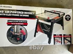 Triumph Overtime 48 Air-Powdered Hockey Table Includes 2 Strikers and 2 Pucks