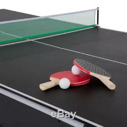 Triumph Sports 3-in-1 Multigame Swivel Table Billiards Tennis Air Hockey