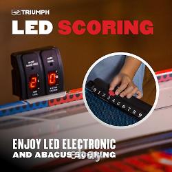 Triumph Sports Fire'N Ice LED Light-Up 54 Air Hockey Table Includes 2 LED Hock