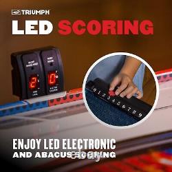 Triumph Sports Fire'n Ice LED Light-Up 54 Air Hockey Table Includes 2 LED H