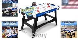 Ultimate 58 Air Hockey Table for Family Fun with Strong Motor & Score Tracker