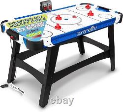 Ultimate 58 Air Hockey Table for Family Fun with Strong Motor & Score Tracker