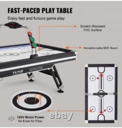 VEVOR 89 Air Powered Hockey Table withLED Electronic Score Sys 2 Pucks 2 Pushers