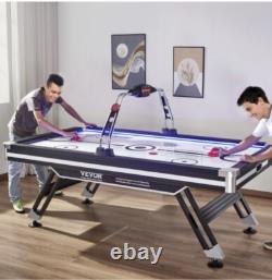 VEVOR 89 Air Powered Hockey Table withLED Electronic Score Sys 2 Pucks 2 Pushers