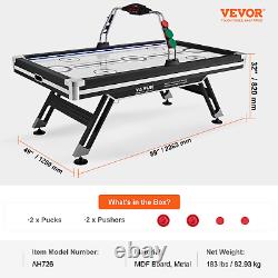 VEVOR Air-Powered Hockey Table, 89 Indoor Hockey Table for Kids and Adults, LED