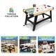 Versatile 54 Air Hockey Game Table with Adjustable Levelers & Electronic Score