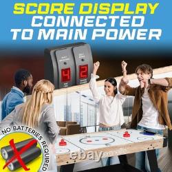 Versatile 54 Air Hockey Game Table with Adjustable Levelers & Electronic Score
