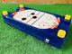 Vintage 1990s Everbright Toys Air Hockey Table Top Game Rare Blue Color WORKING