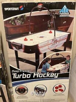 Vintage Sport craft Deep Freeze Air Powered turbo Hockey Table UNUSED