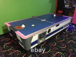 Vintage Valley Dynamo Commercial Coin Operated AIR HOCKEY Table! 8FT BY 4FT