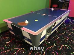 Vintage Valley Dynamo Commercial Coin Operated AIR HOCKEY Table! 8FT BY 4FT