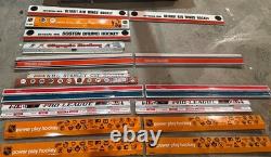 Vintage table hockey game metal side panels, for display (16 pcs), Coleco, Eagle