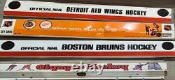 Vintage table hockey game metal side panels, for display (16 pcs), Coleco, Eagle