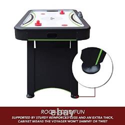 Voyager 5-ft Arcade Air Hockey Table with Electronic Scorer, Pucks and